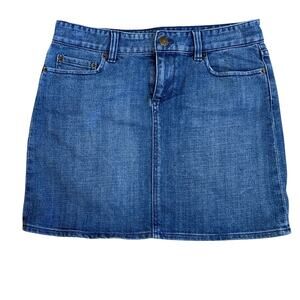 J. Crew Classic Denim Mini Skirt Boho Hippie Grunge Capsule Preppy Y2K Sz 4